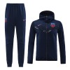 Chaqueta De Entrenamiento Con Capucha Barcelona Navy 2022-23 - Hombre